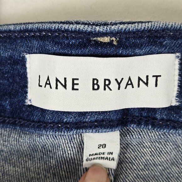 Lane Bryant Size 20 Mid-Rise Skinny Jean Flex Magic Waistband Distressed NWT - Picture 6 of 16